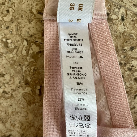 Gianantonio PALADINI Pink Lace Bra USA 36 Italy size 3 - Picture 9 of 11